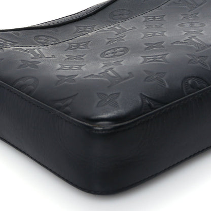 Louis Vuitton Calfskin Monogram Shadow Duo Messenger Black Black 7 of 8