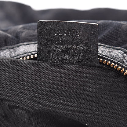 Gucci Monogram Medium Interlocking Hobo Black 7 of 10