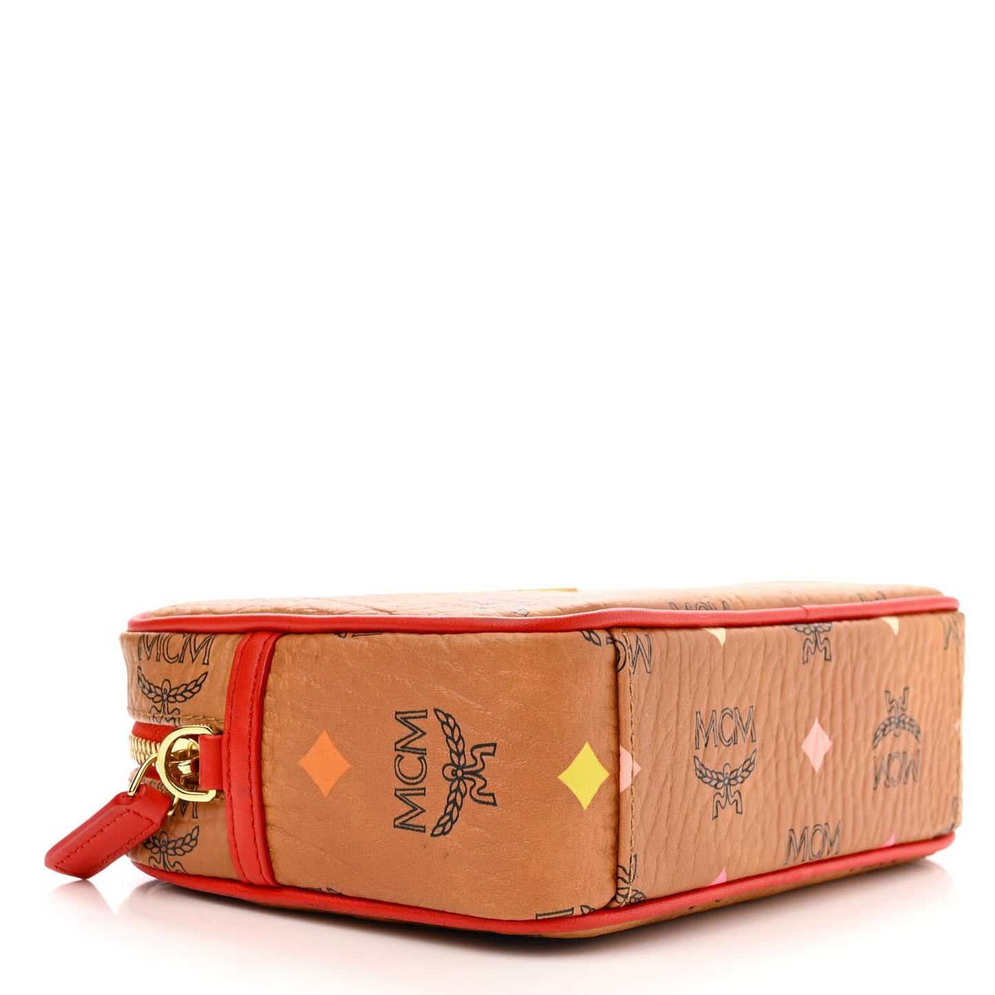 Skyoptic Visetos Spectrum Diamond Camera Bag Cognac Red