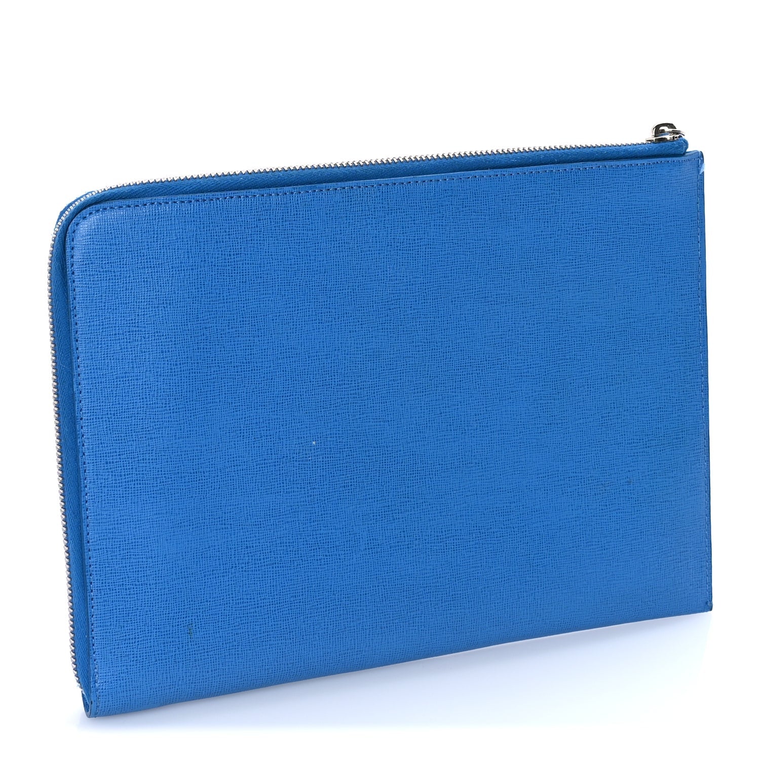 Fendi Vitello Elite Crystal Eye Monster Zip Pouch Royal Blue Papavero Multicolor 3 of 7