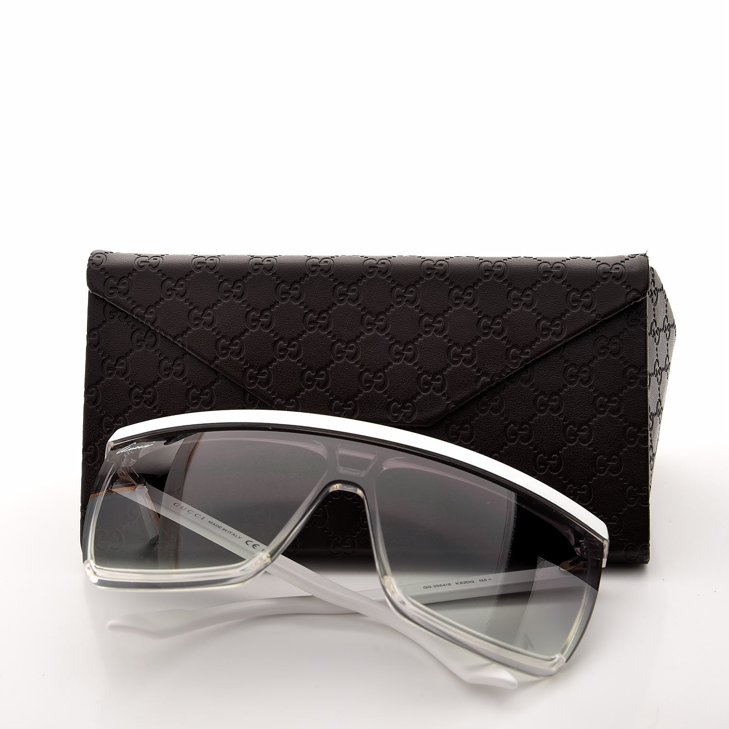 Gucci Rimless Shield 3554/S Sunglasses White 8 of 8