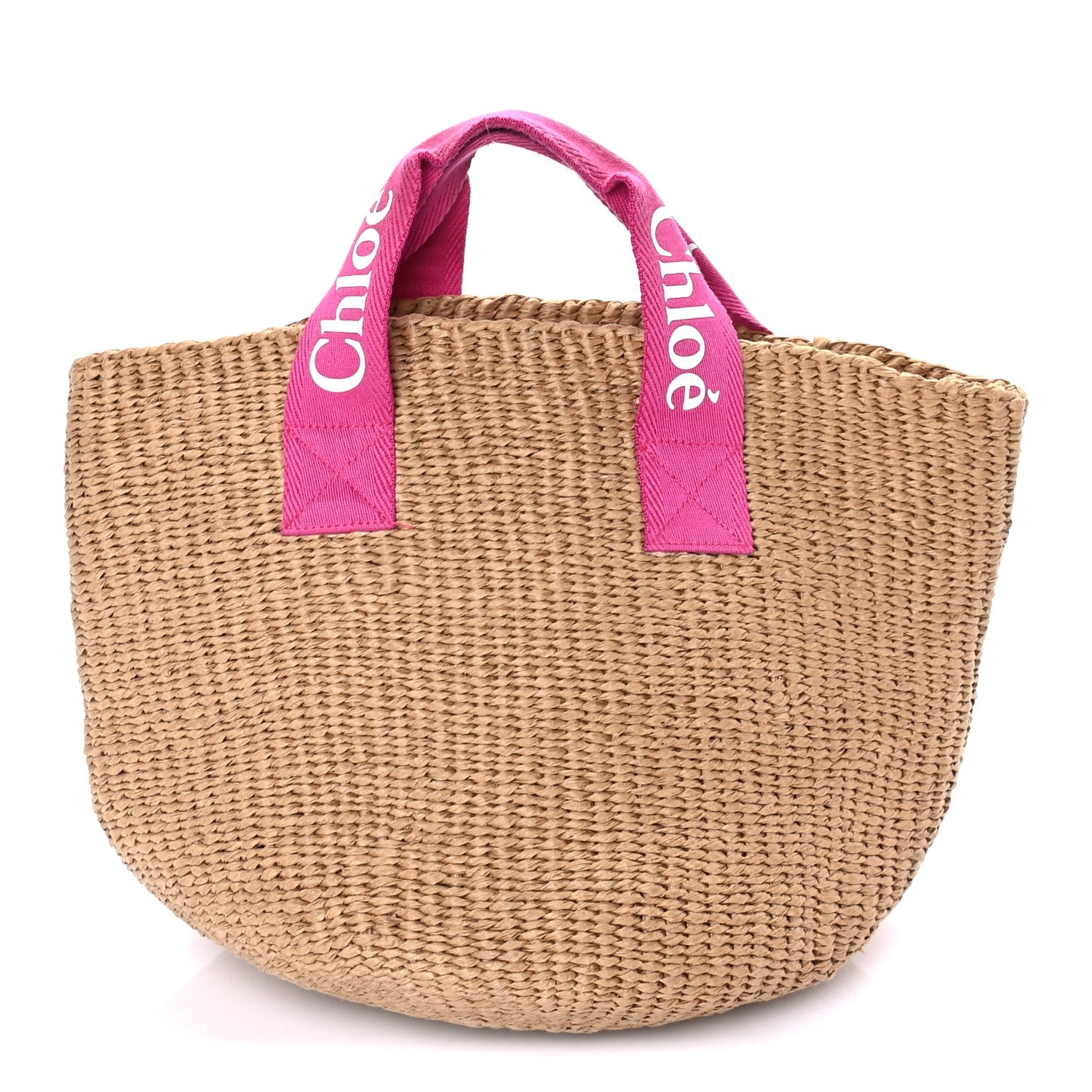 Chloe X MIFUKO Raffia Basket Bag Pink 1 of 7