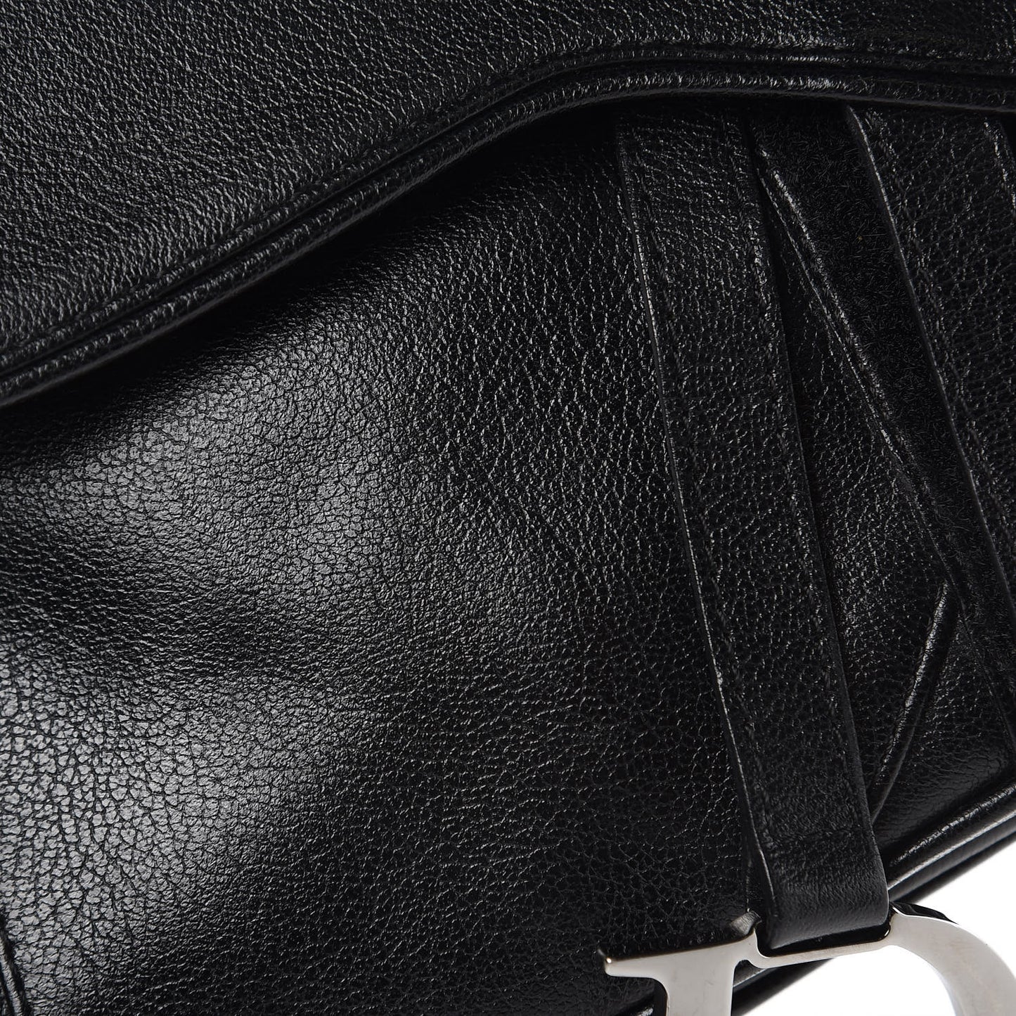 Calfskin Saddle Bag Black