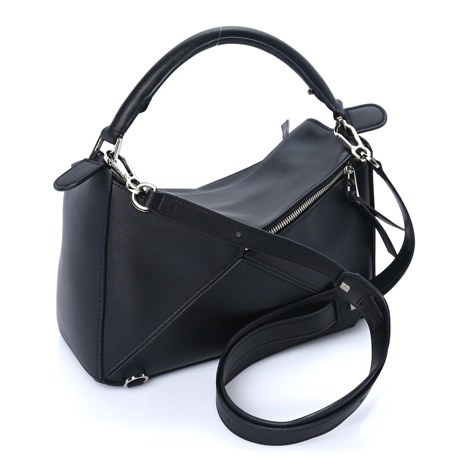 Loewe Calfskin Small Puzzle Bag  Black 2 of 7