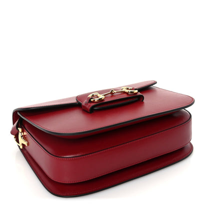 Gucci Azalea Calfskin Horsebit 1955 Shoulder Bag  New Cherry Red 3 of 8
