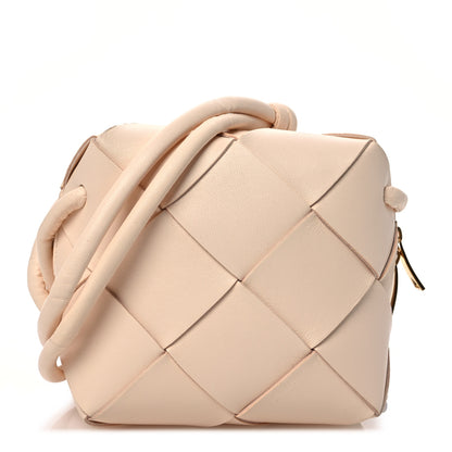 Bottega Veneta Lambskin Maxi Intrecciato Mini Cassette Camera Bag Macaroon 1 of 10