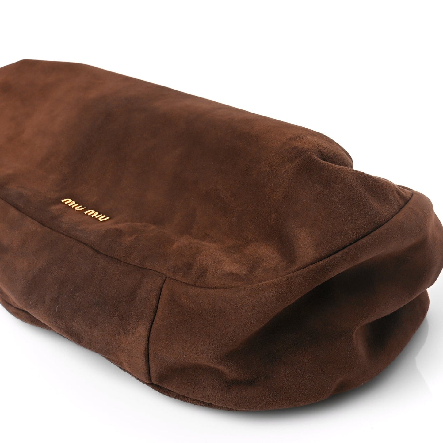Camoscio Suede Kiss Lock Clutch Cacao
