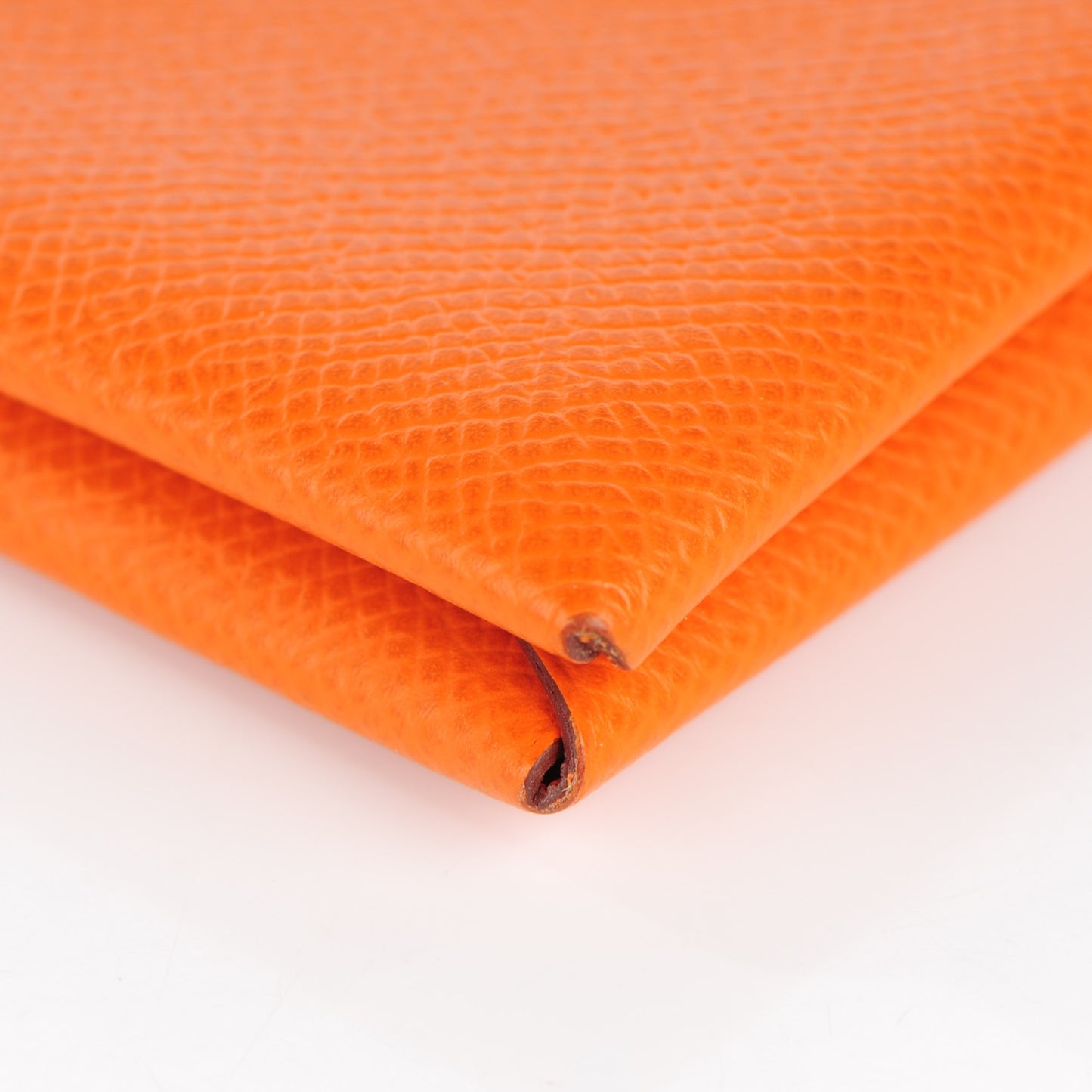Epsom Calvi Card Case Orange