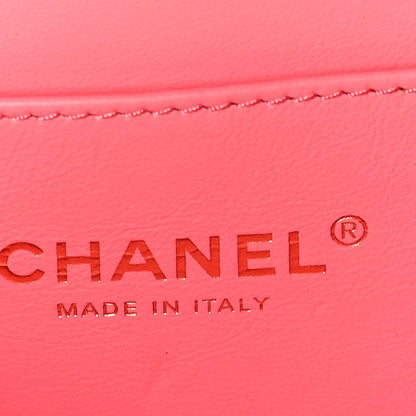 Chanel Caviar Quilted Pick Me Up Mini Vanity Case  Pink 6 of 10