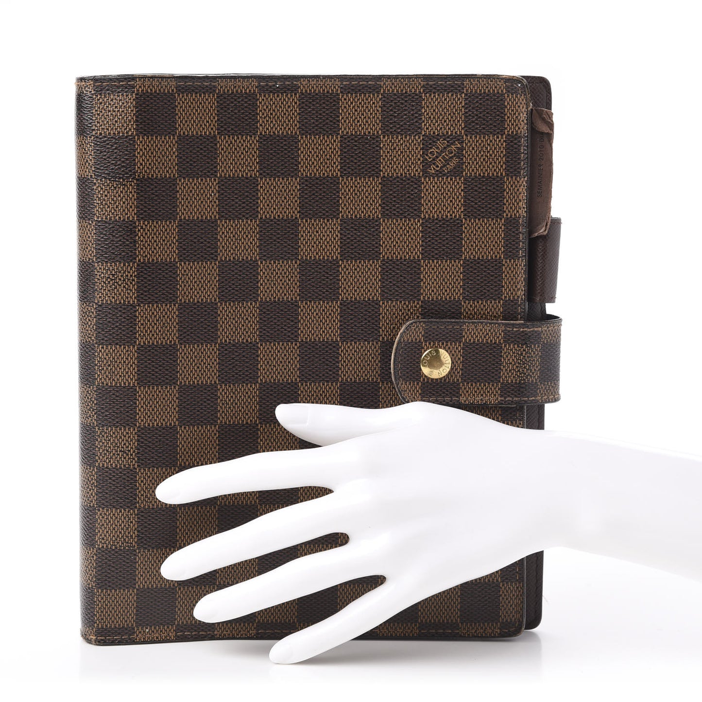 Damier Ebene Large Ring Agenda Cover