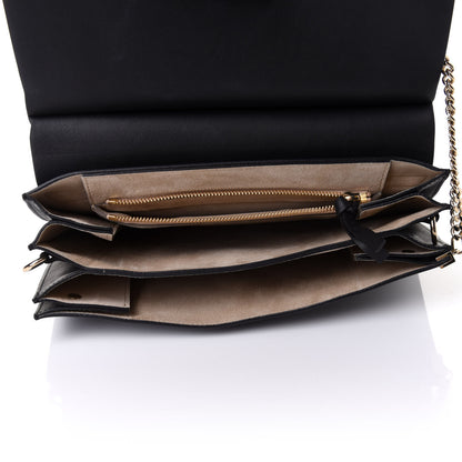 Chloe Suede Calfskin Medium Faye Shoulder Bag Black 7 of 12