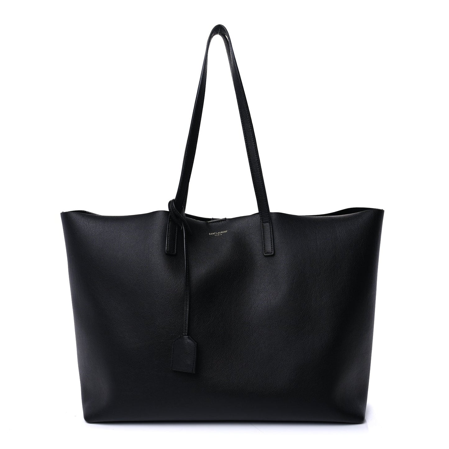 Calfskin Large Shopping Tote Black
