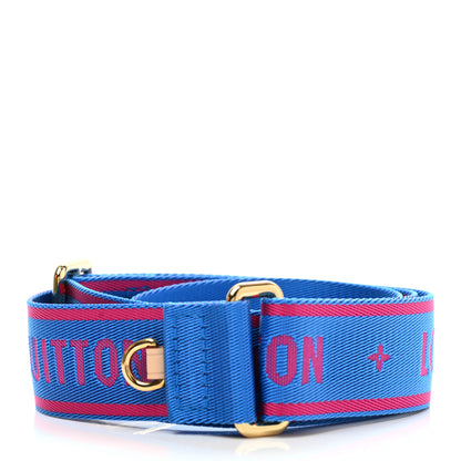 Louis Vuitton Nylon Bandouliere Shoulder Strap Blue Magenta 2 of 4