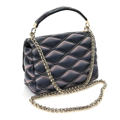 Louis Vuitton Lambskin Malletage Top Handle GO-14 MM  Black Pink 2 of 8
