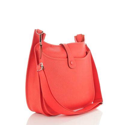 Hermes Taurillon Clemence Evelyne III GM Bougainvillea 3 of 8