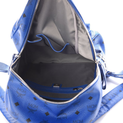 MCM Visetos Medium Side Stud Stark Backpack Blue 5 of 8