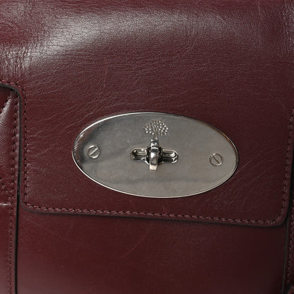 Mulberry Shiny Smooth Calfskin East West Bayswater Black Cherry 7 of 7