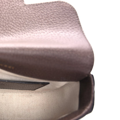 Gucci Monogram Jumbo GG Textured Dollar Calfskin Web Mini Horsebit 1955 Shoulder Bag Camel Ebony New Acero 5 of 9