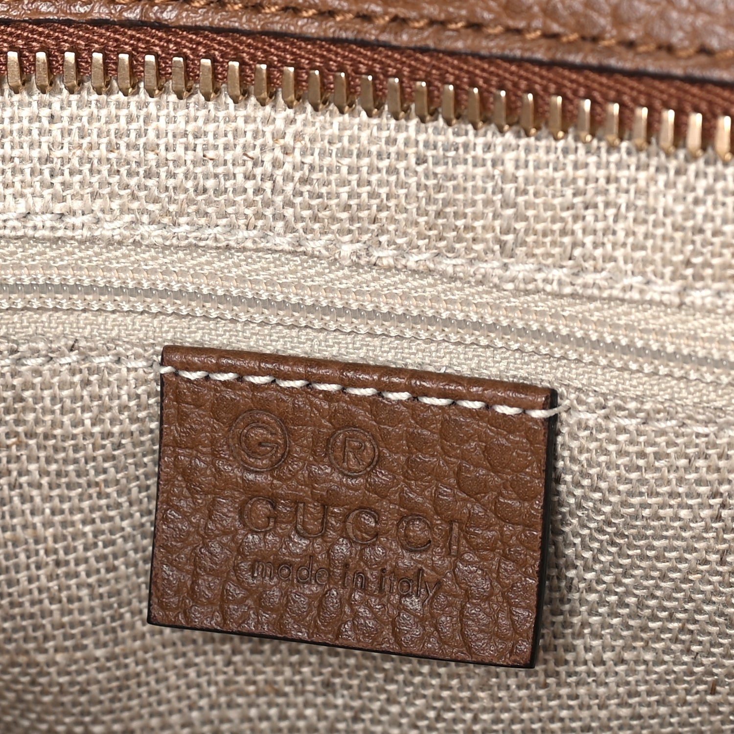 Gucci Monogram Small Bree Tote Beige Tabacco 5 of 8