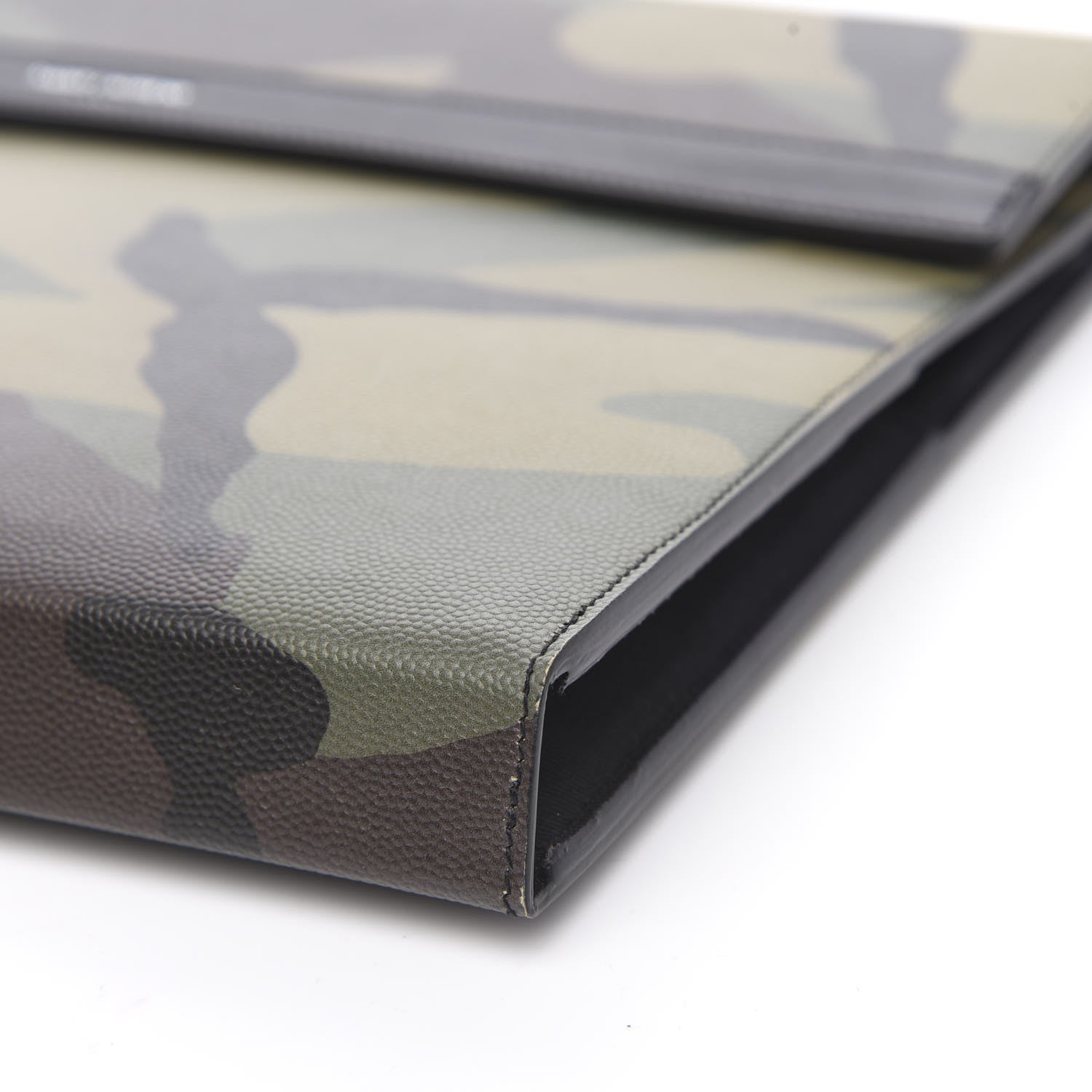 Saint Laurent Grain De Poudre Camouflage Pouch Kaki Black 9 of 9