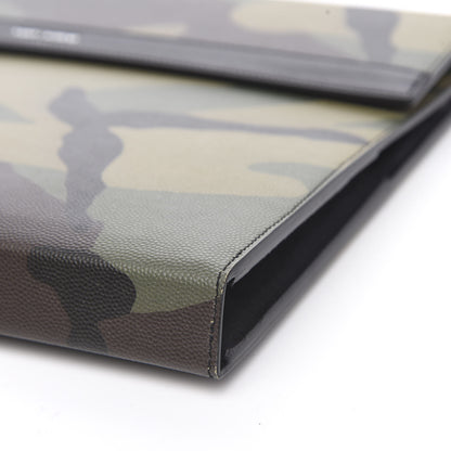 Saint Laurent Grain De Poudre Camouflage Pouch Kaki Black 9 of 9