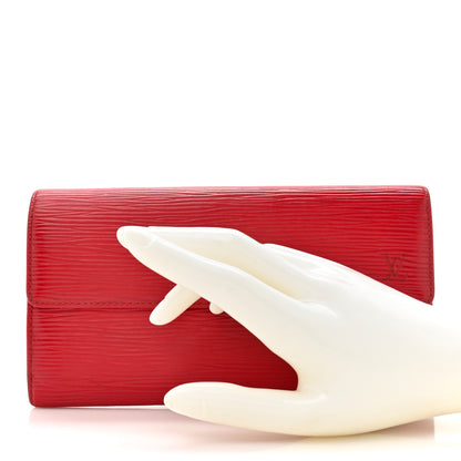 Louis Vuitton Epi Sarah Wallet Red 2 of 21