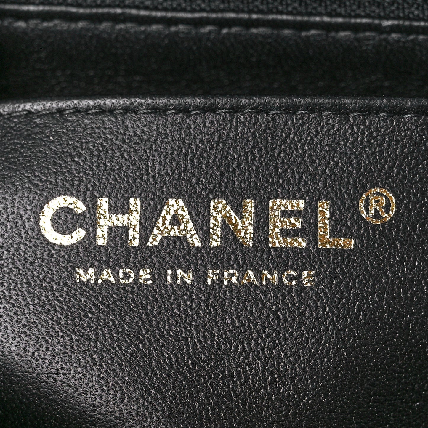 Lambskin Pearl Crystal Quilted Mini CC Lion Charm Top Handle Rectangular Flap Black