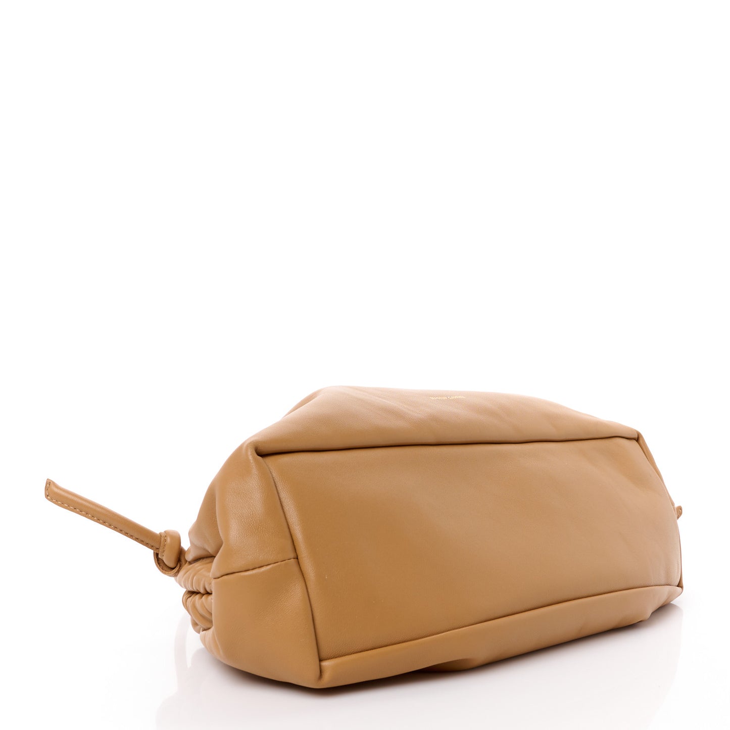 Lambskin Twist Cloud Chain Clutch Caramel