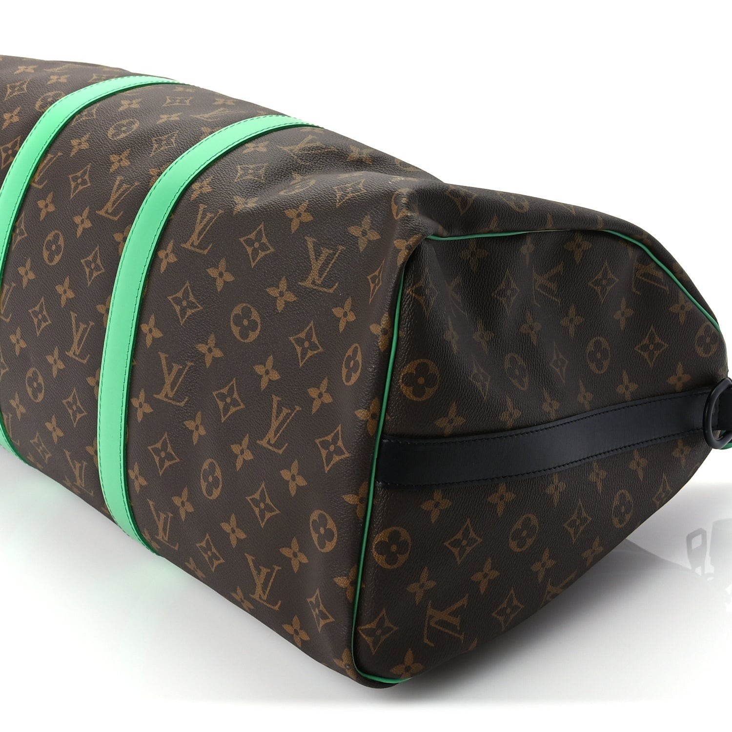 Louis Vuitton Monogram Macassar Keepall Bandouliere 50 Minty Green 8 of 8