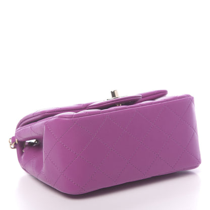 Chanel Lambskin Quilted Mini Square Flap Purple 5 of 10