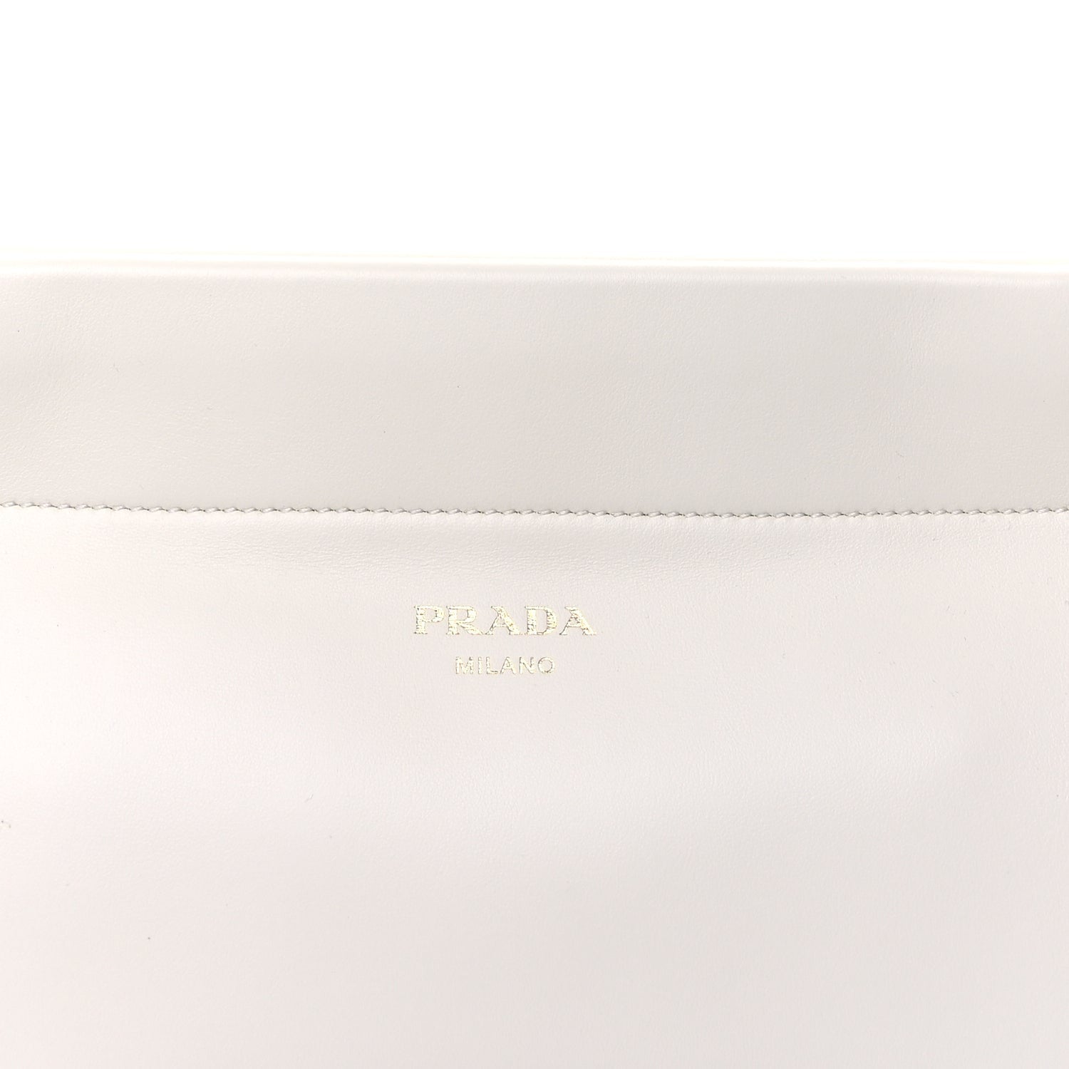 Prada Calfskin Medium Enchaine Bag Bianco 6 of 8