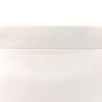 Prada Calfskin Medium Enchaine Bag Bianco 6 of 8