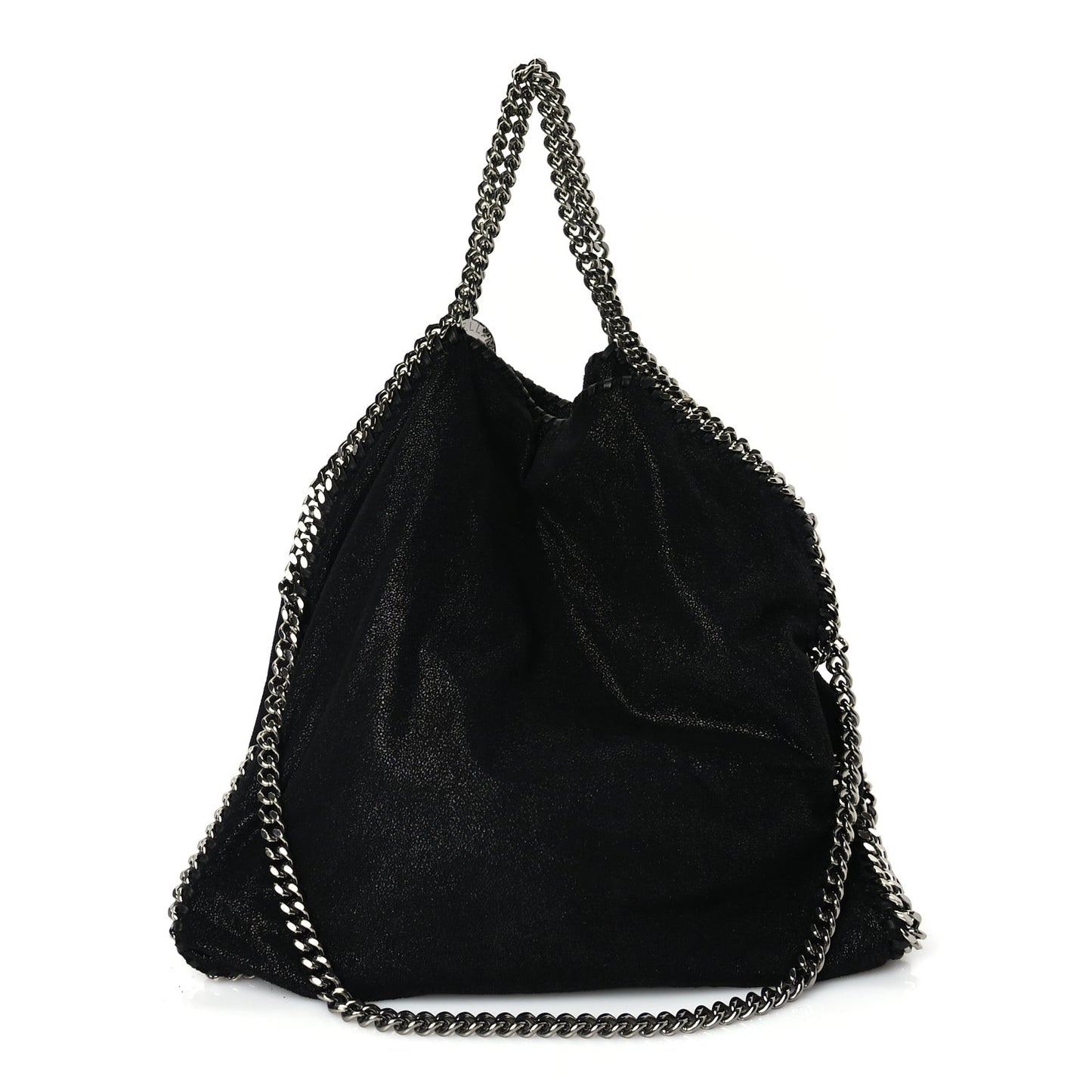 Shaggy Deer Falabella Fold Over Tote Black