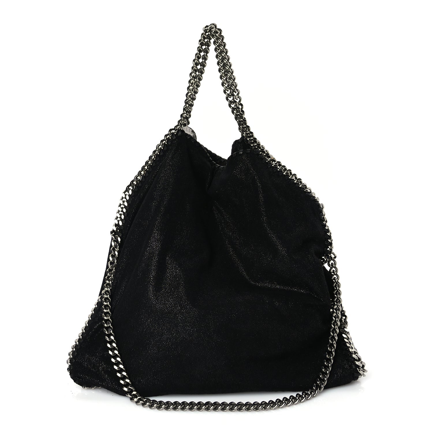 Stella McCartney Shaggy Deer Falabella Fold Over Tote Black 1 of 8