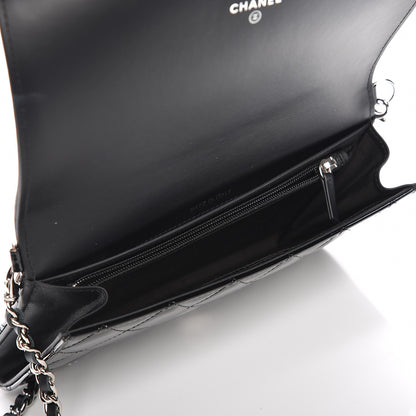 Chanel Patent Calfskin Quilted Boy Wallet on Removable Chain Black 5 of 11