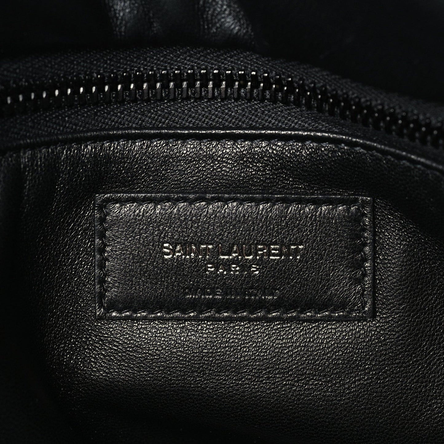 Lambskin Wide Puffer Tote Black