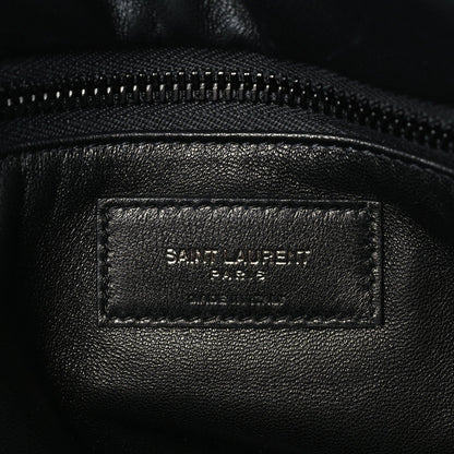 Saint Laurent Lambskin Wide Puffer Tote Black 5 of 8