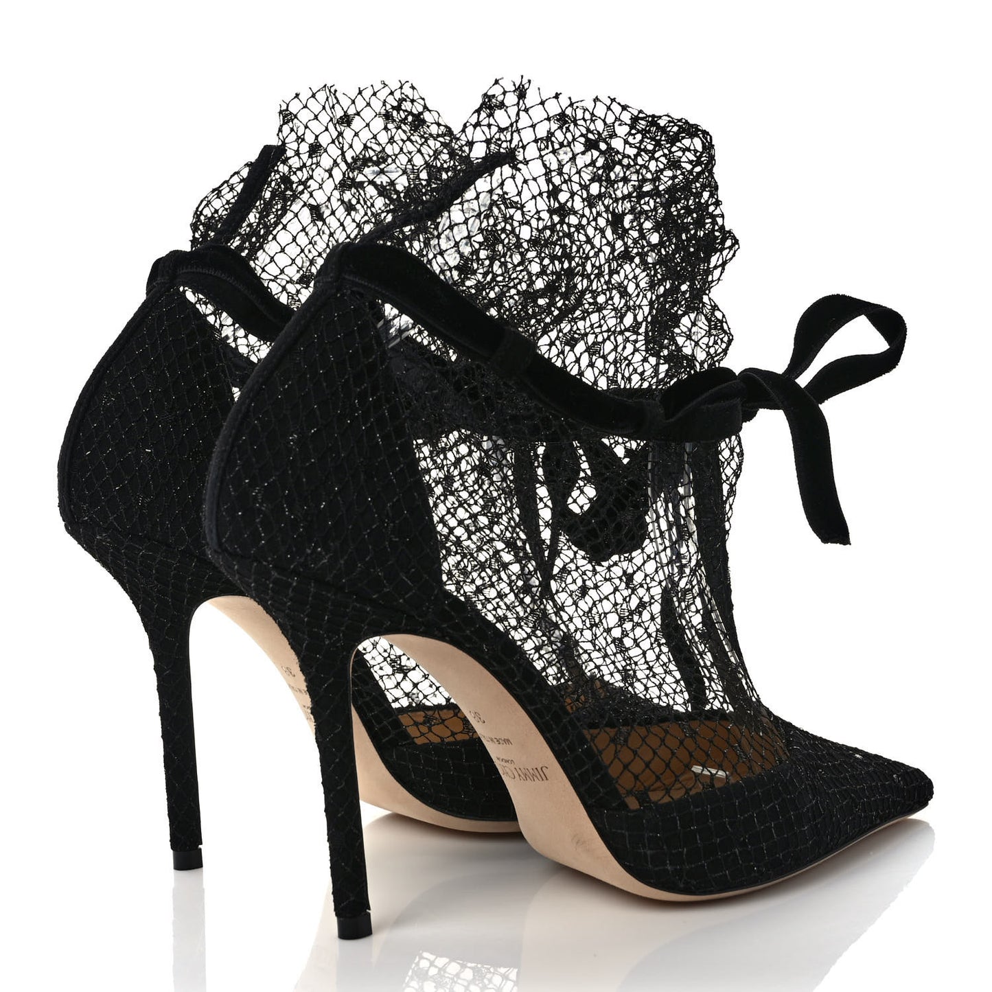 Suede Polka Dot Net Fira 100 Pumps 38 Black