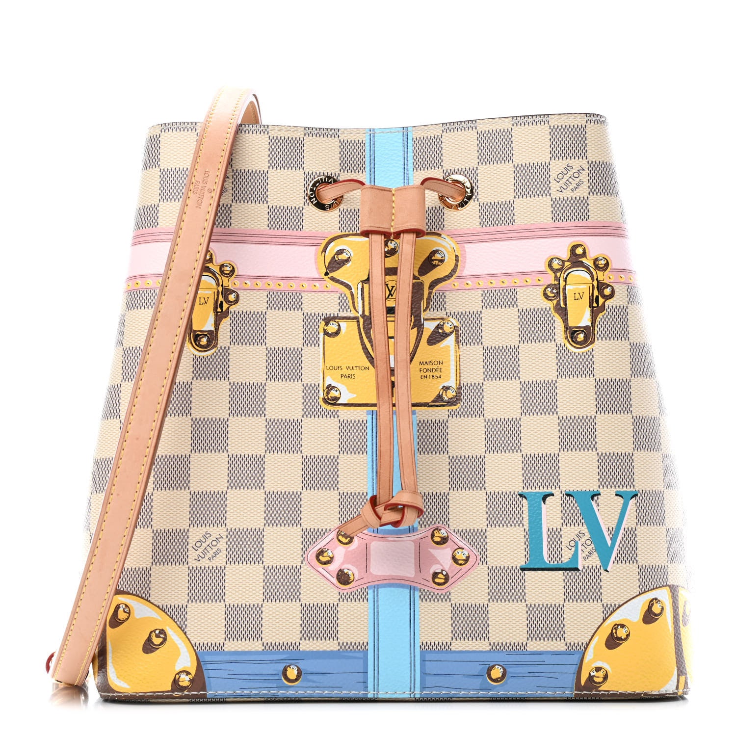Louis Vuitton Damier Azur Summer Trunks Neonoe 1 of 7