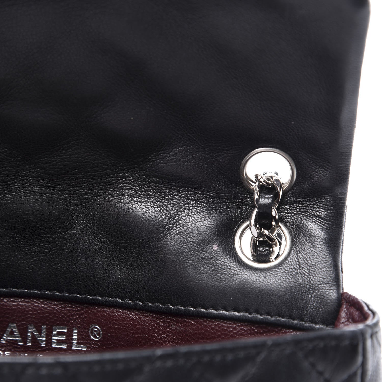 Chanel Lambskin Quilted Mini Rectangular Flap Black 7 of 10