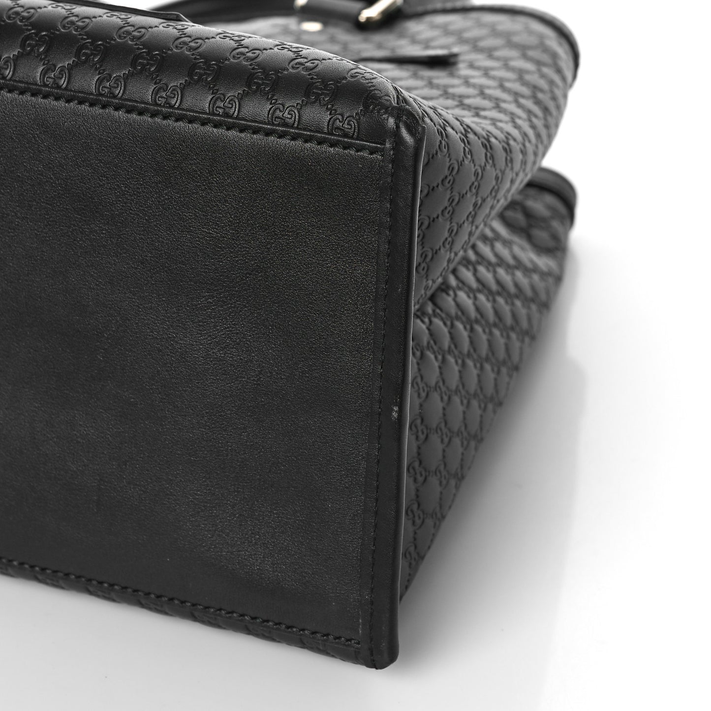 Soft Microguccissima Medium Tote Black