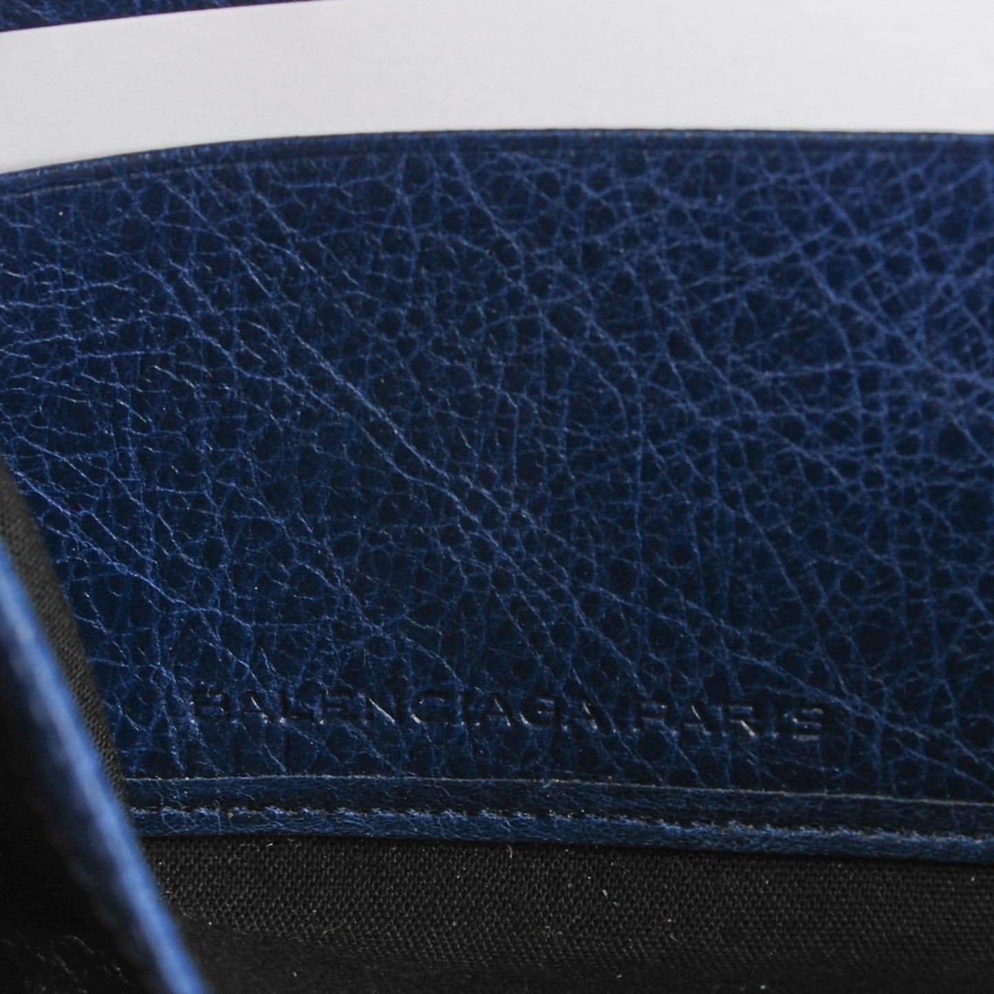 Agneau Giant 12 Silver Hardware Continental Zip Around Bleu Mineral