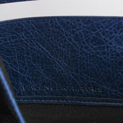 Balenciaga Agneau Giant 12 Silver Hardware Continental Zip Around Bleu Mineral 6 of 8