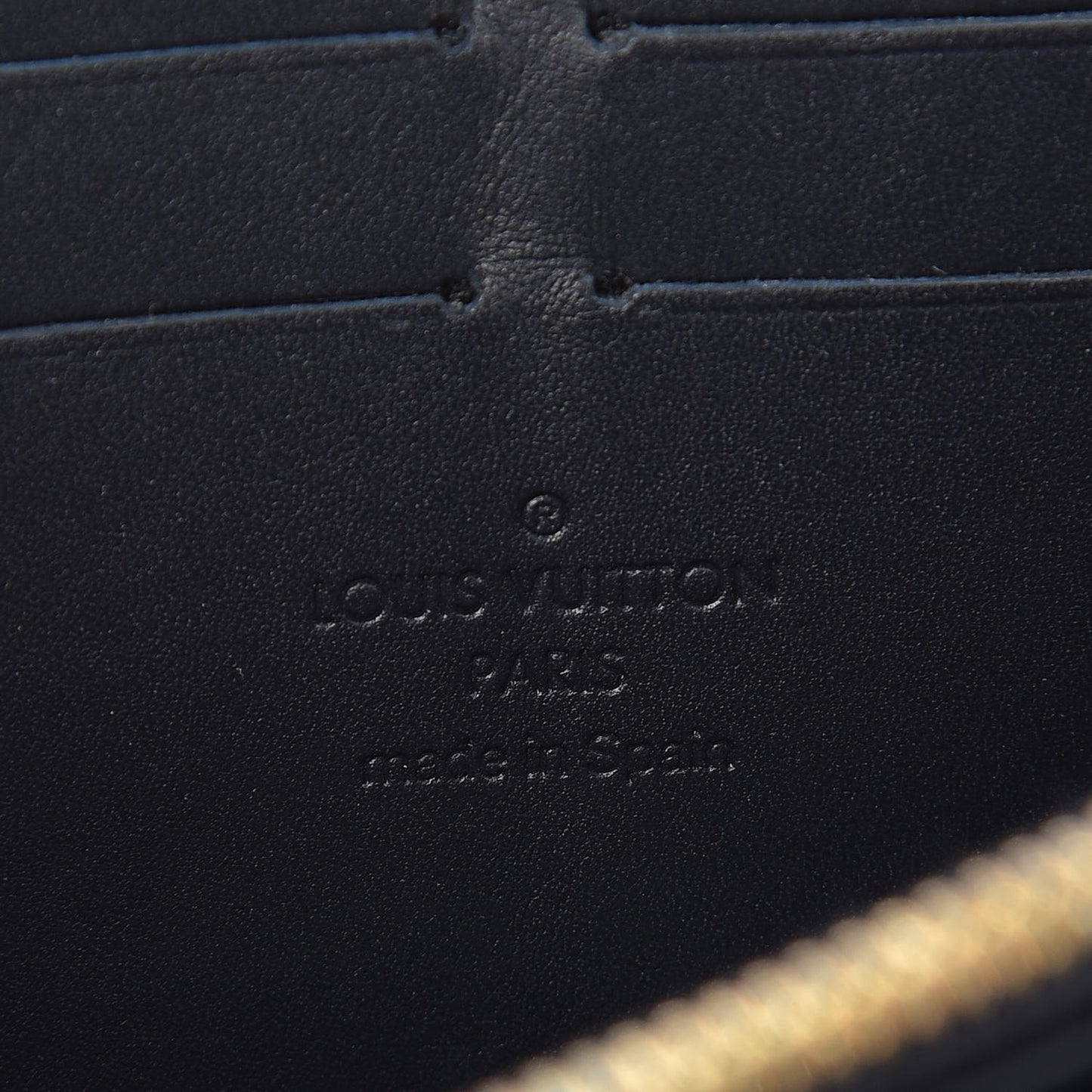 Vernis Leopard Zippy Wallet Blue Infini