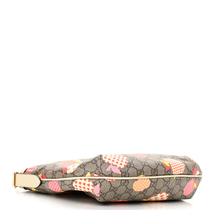 Gucci GG Supreme Monogram Les Pommes Small Ophidia Half Moon Hobo Beige Multicolor Mystic White 4 of 10