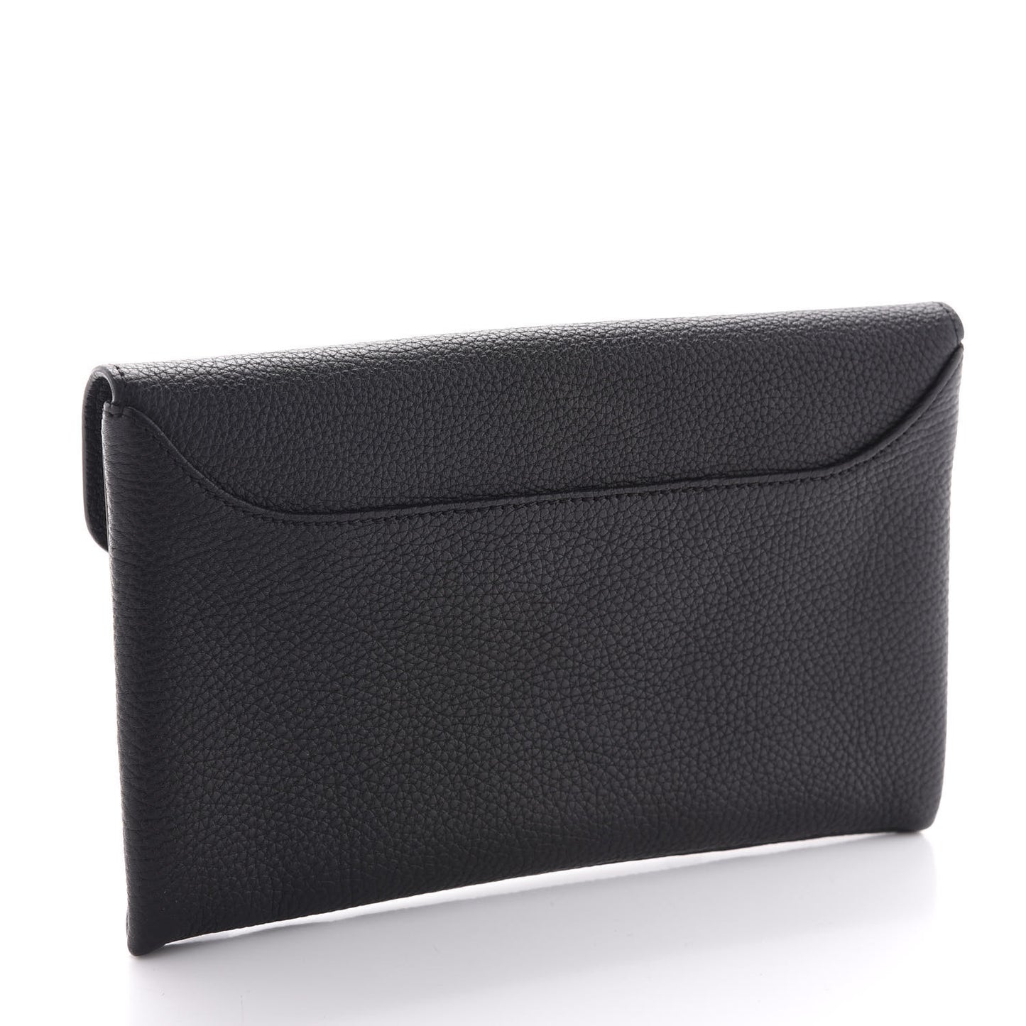 Sugar Goatskin Small Antigona Envelope Clutch Black