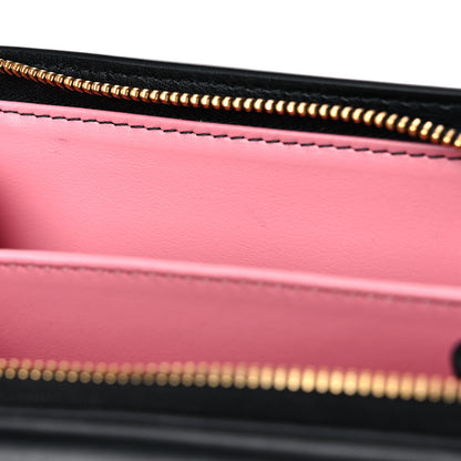 Miu Miu Soft Calfskin Bow Bi-Fold Wallet Black 8 of 9