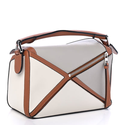 Loewe Calfskin Small Graphic Puzzle Bag Ghost Soft White 1 of 4