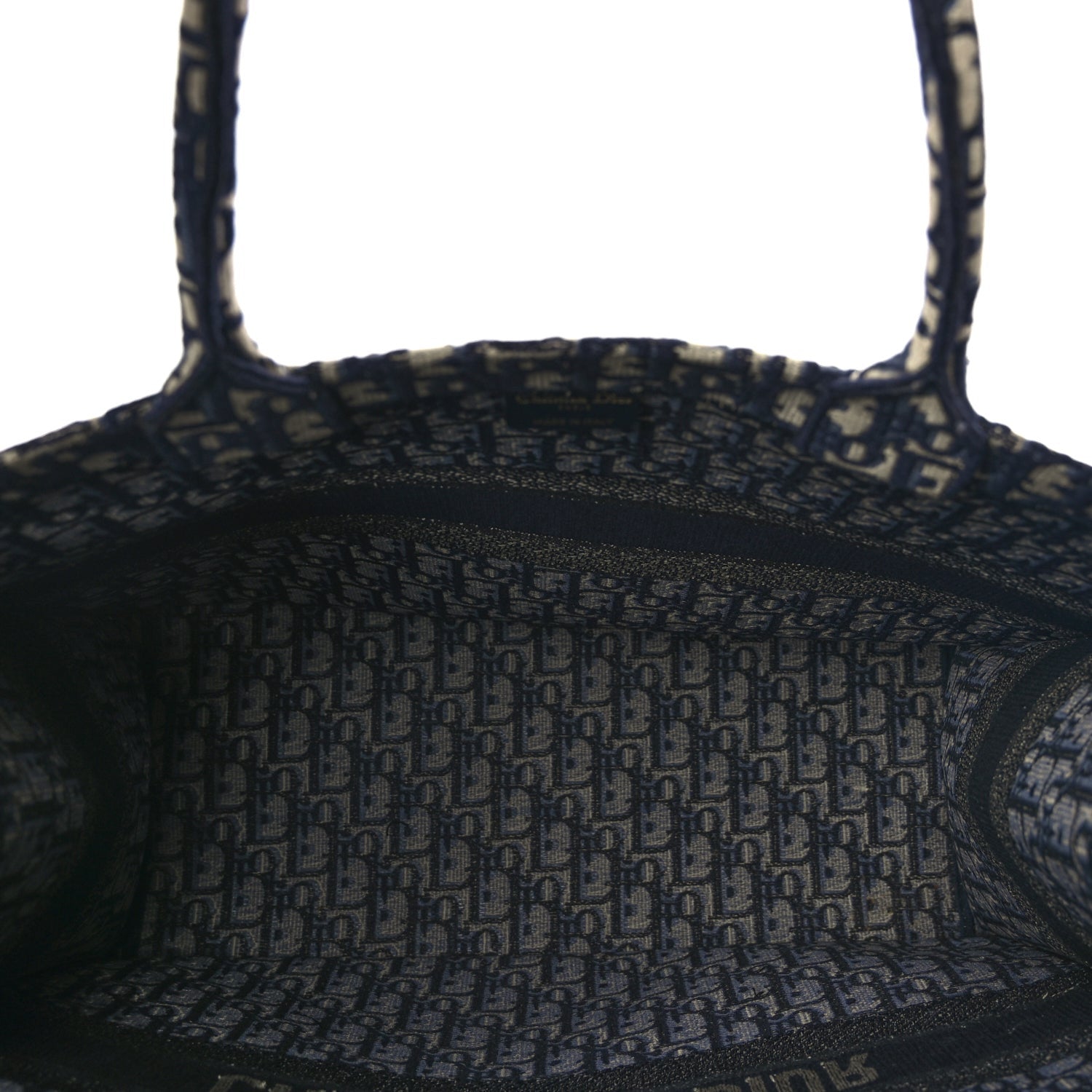 Christian Dior Oblique Large Book Tote Blue Multicolor 4 of 8