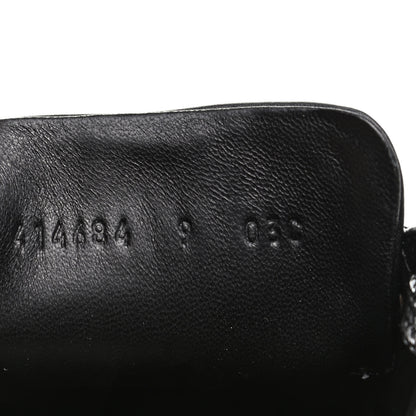 Gucci Glitter Fabric Studded Web Mens Sneakers 9 Silver 8 of 10